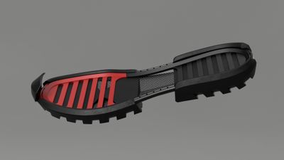 Render shown without textile uppers