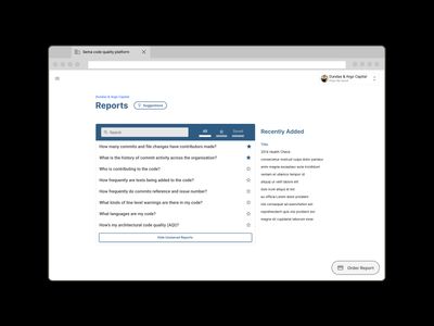 The Reports section becomes a freestanding experience, integrating into a redesigned product experience