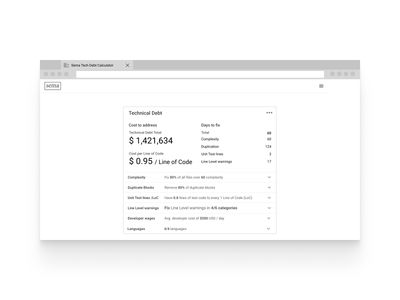 Free microsite with a standalone calculator