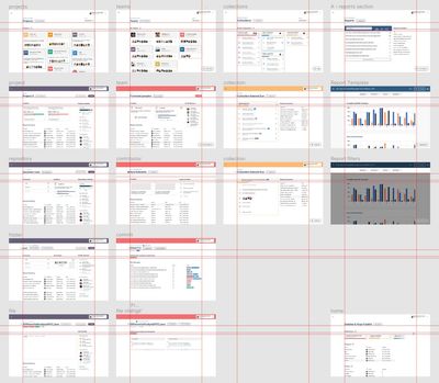 Striving for consistent layouts and patterns for an extensible front-end