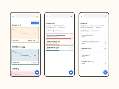 Mobile prototype — building trust through suggestions and collections